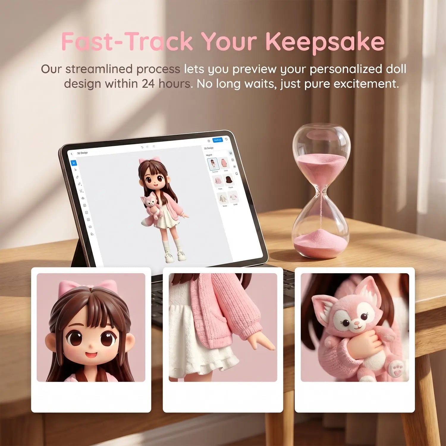 Turn your photo into a custom Q-doll. Your memories, now in cute 3D. 24H preview customized draft image after payment. Desktop decorative ornaments, Customized Gifts LSNDEE