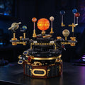 LSNDEE Steampunk Motorized Solar System Orrery Mechanical Building Set, Desktop Ornament Decor,Birthday Gift for Men LSNDEE