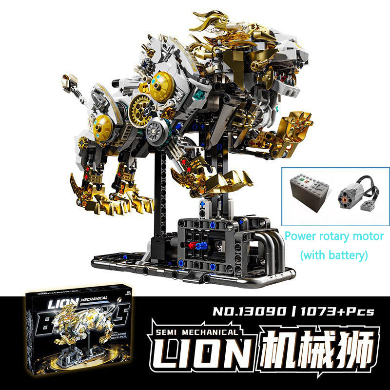 Whale Mechanical Blocks – 1388 PCS Steampunk Building Set with LED Lights & Motor