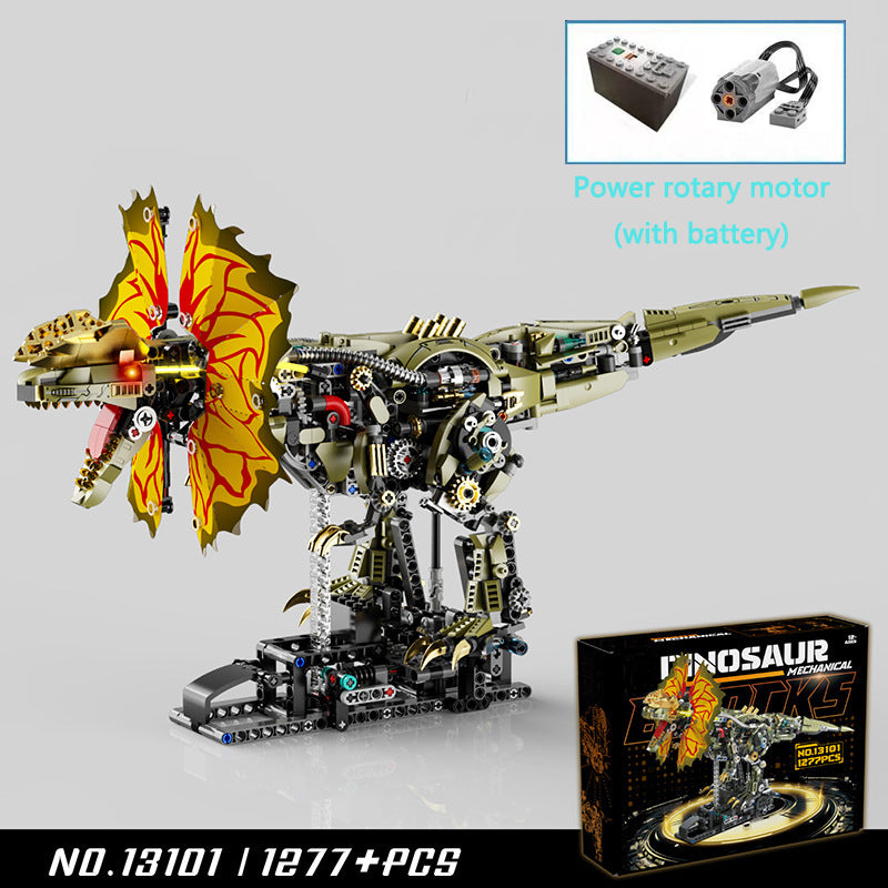 Whale Mechanical Blocks – 1388 PCS Steampunk Building Set with LED Lights & Motor