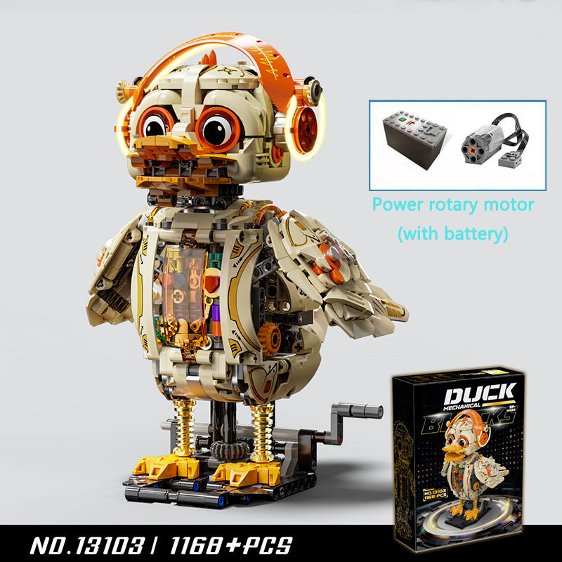 Whale Mechanical Blocks – 1388 PCS Steampunk Building Set with LED Lights & Motor