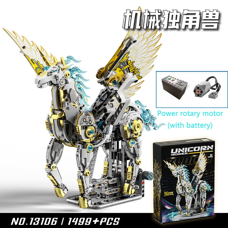 Whale Mechanical Blocks – 1388 PCS Steampunk Building Set with LED Lights & Motor