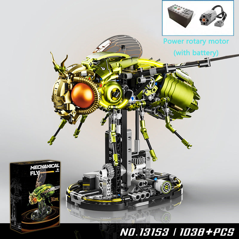 Whale Mechanical Blocks – 1388 PCS Steampunk Building Set with LED Lights & Motor