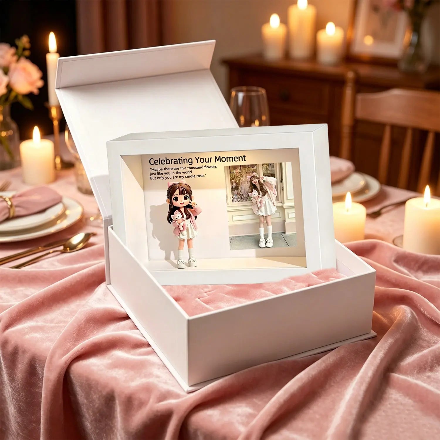 Turn your photo into a custom Q-doll. Your memories, now in cute 3D. 24H preview customized draft image after payment. Desktop decorative ornaments, Customized Gifts LSNDEE