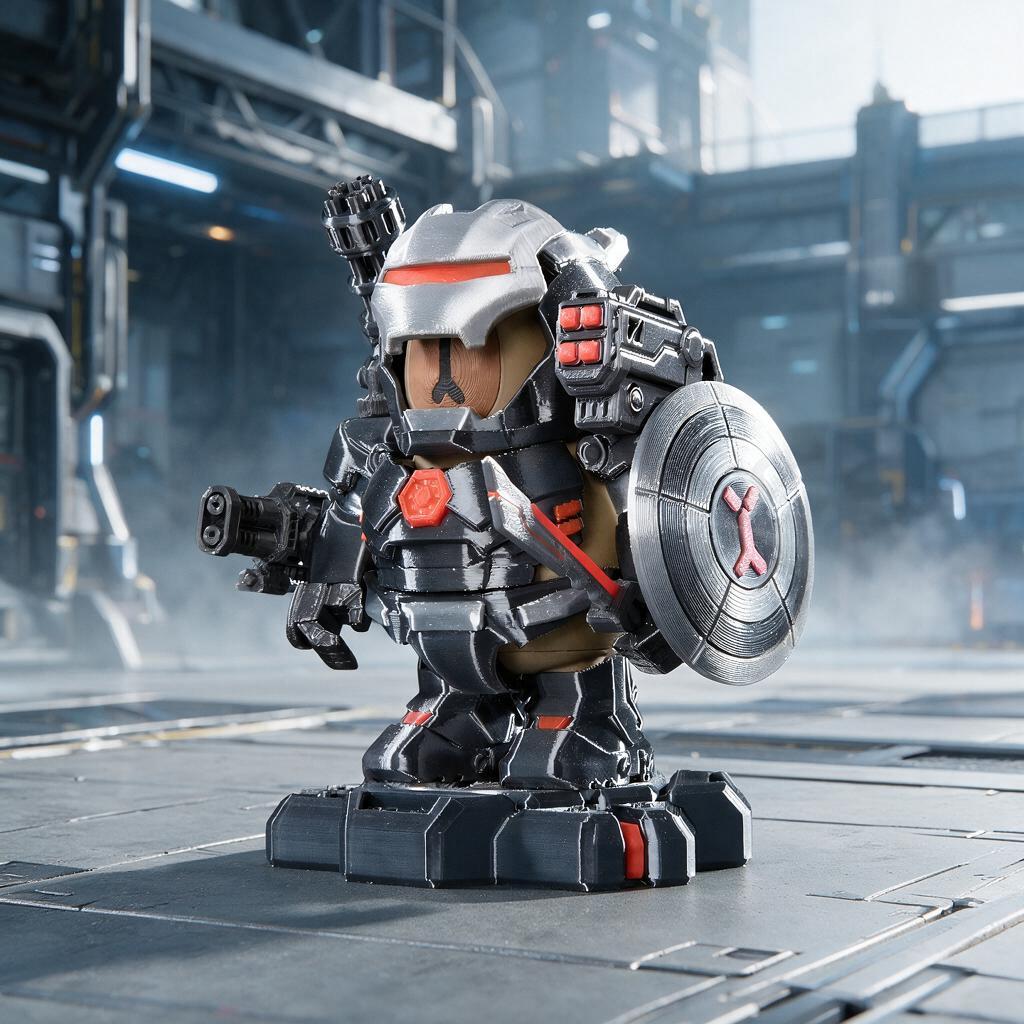 Capybara Mech Armor – DIY Magnetic Assembly Art Toy Collectible LSNDEE