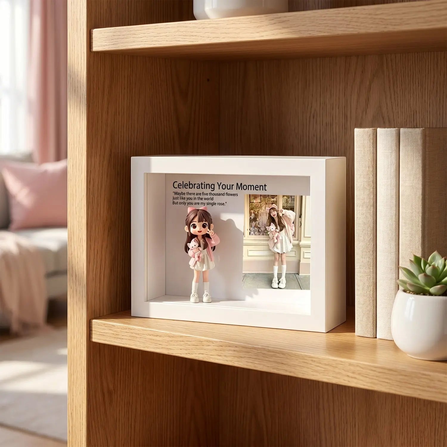 Turn your photo into a custom Q-doll. Your memories, now in cute 3D. 24H preview customized draft image after payment. Desktop decorative ornaments, Customized Gifts LSNDEE